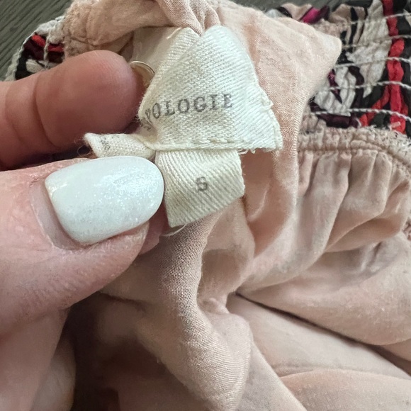 Anthropologie Floral Red and Black Women's Ruffle Skirt Size S - Picture 4 of 6